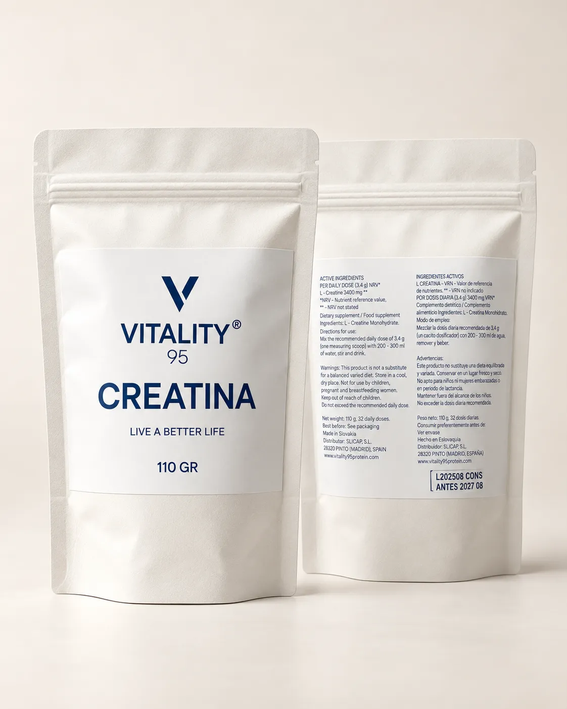 Creatina la mejor del mercado Vitality 95.webp